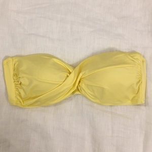 Yellow Bandeau Bikini Top